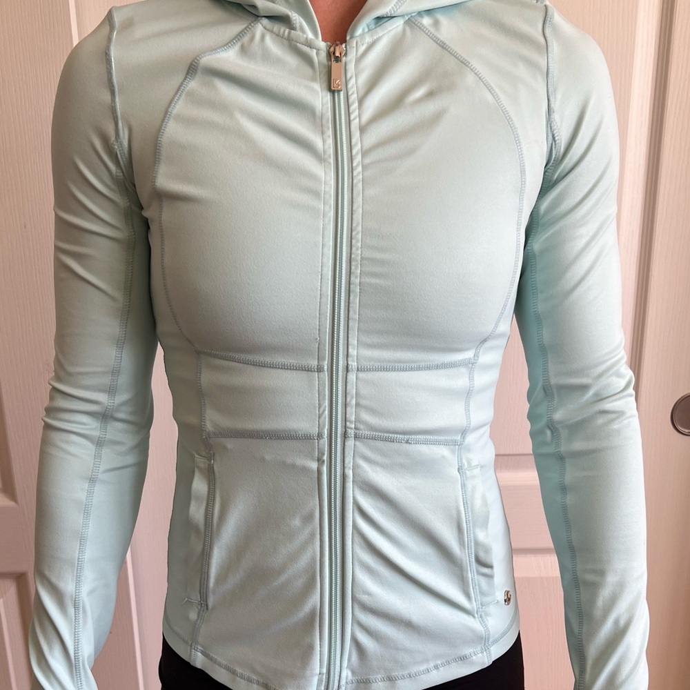 Buffbunny blue zip up hoodie jacket